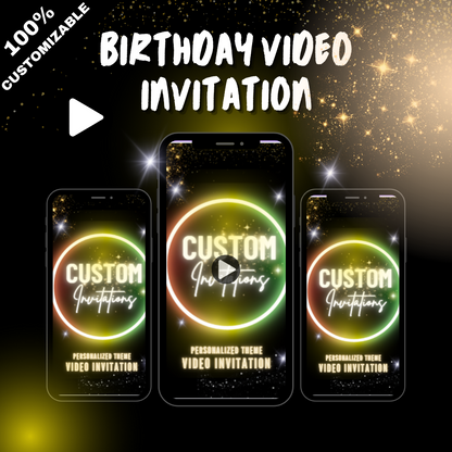 Customized Your Invites For Your Events - Personalized Custom Video Invitations