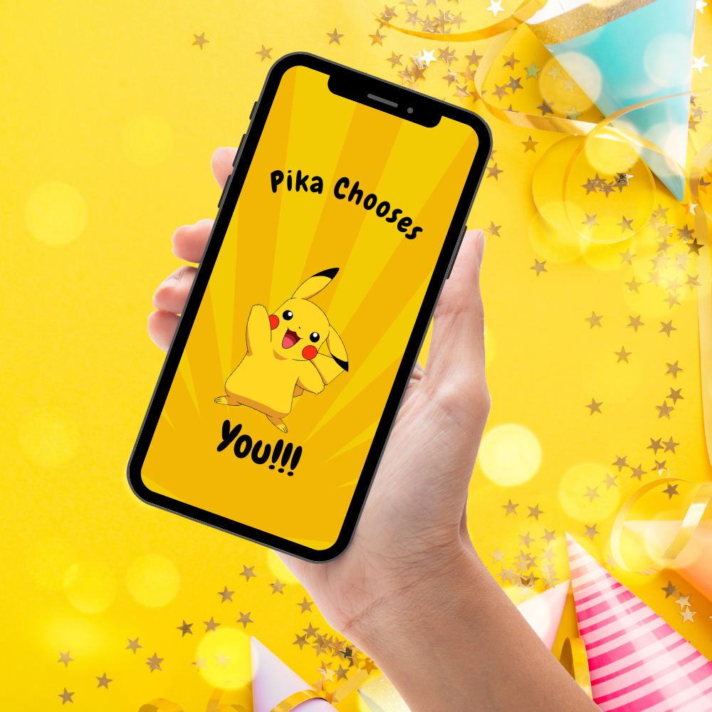 Animated Pokemon Birthday Video Invitation - Pokemon Theme Video Invite