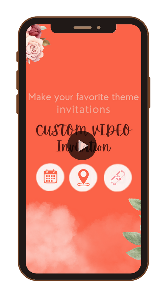 Personalized Theme Video invitation - Custom Party Video Invite