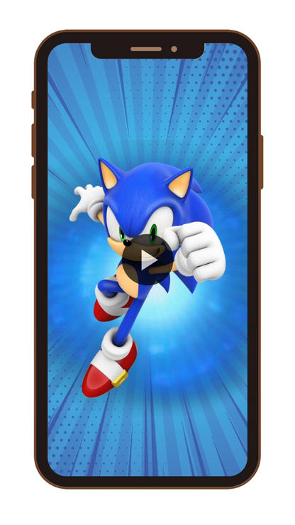 Animated Sonic's Adventure! Custom Birthday party Video Invites - Sonic's Advanture Custom Video